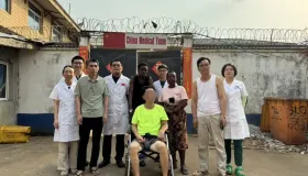 湖南援塞医疗队向中塞友好医院移交急需医疗物资